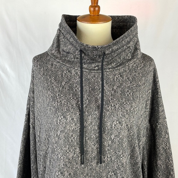 Mondetta Quality Brown Cropped Mock Turtleneck Sweatshirt w/Thumb Holes - XL - Picture 2 of 14